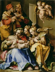 Szent Család Szent Annával, Alexandriai Katalinnal és Mária Magdolnával, 1560-1569