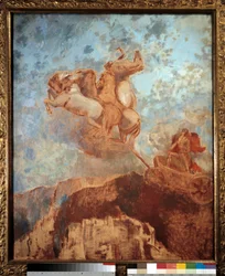 Az Apollo-festmény tankja, Odilon Redon (1840-1916) 19. századi Bordeaux, Musee des Beaux Arts