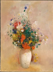 Virágváza (rózsaszín háttér)