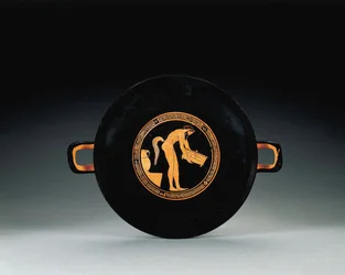 Padlás vörös alakos kylix, Kr.e. 470 körül