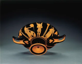 Padlás vörös alakos kylix, Kr.e. 470 körül