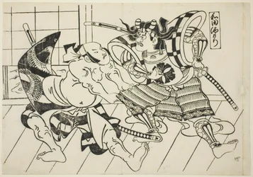 Wada bankettje (Wada sakamori), a "Híres jelenetek a japán bábjátékokból (Yamato irotake)" sorozatból