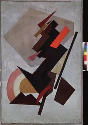 Tsomposition Suprematiste. Peinture de Olga Vladimirovna Rozanova (1886-1918), huile uram