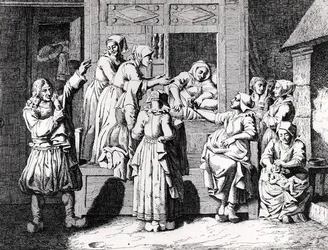 Az új anya, a "Galerie des moeurs, usages et costumes des Bretons de l