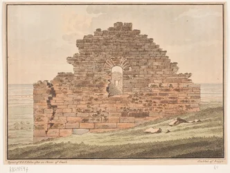Templomromok Grönlandon. Illusztráció W.A. Grah. Kutatói kirándulás Grönland keleti partvidékére