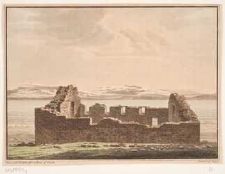 Templomromok Grönlandon. Illusztráció W.A. Grah. Kutatói kirándulás Grönland keleti partvidékére