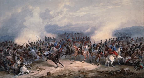 Huszárok és csasszúrok a csernaja folyó csatájában 1855. augusztus 16-án