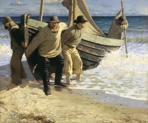 A hajó elindítása. Skagen