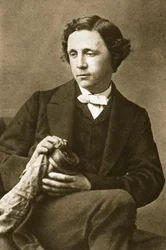 Lewis Carroll portréja, 1863. március 28. (szépia fotó)