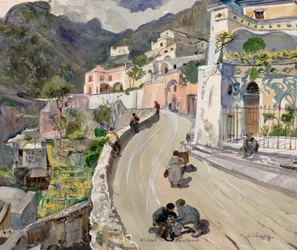 Kilátás Positano-ra