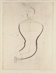 Absztrakt alak balra, 1923.