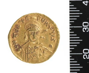 Érme (előlap) 534-548 körül (arany)