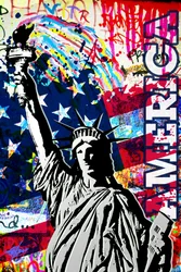 Amerikai szabadság-graffiti