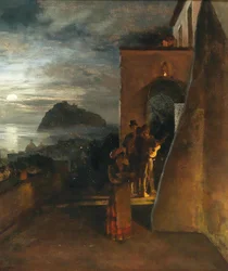 Esti szerenád Ischia szigetén, a háttérben a Castello Aragonese kastély
