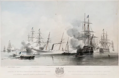 Baraguay DHilliers tábornok megérkezése Grengamba, 1854