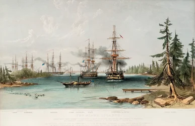 Az Aland-szigetek 1854. július 22-én, 1855