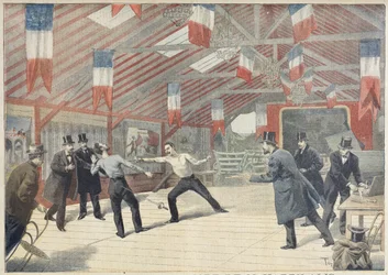 Tragikus párbaj: Monsieur Harry Alis halála, a „Le Petit Journal”-ból, 1895. március 17.