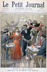 Nagyböjt közepe, a királynék királynőjének megválasztása, 1900