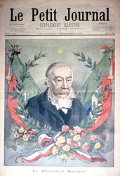 Kruger elnök, a „Le Petit Journal” borítólapja, 1900. december 2. (színes metszet)