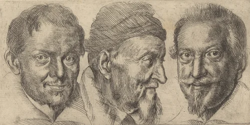 Három portré, amelyek valószínűleg Camillo Grafficot, Ercole Pedemonte-t és Antonit ábrázolják..., kb. 1620-30.