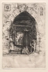 Velencei rézkarcok: Mosoda, 1881.