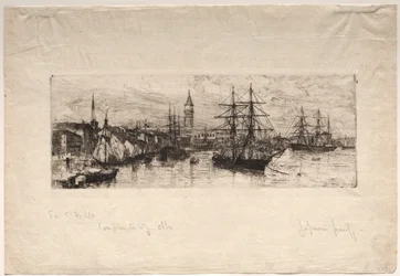 A hajózás és a hercegi palota, 1880.