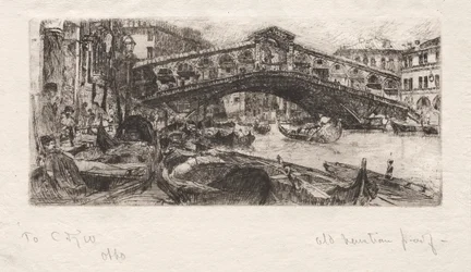 A Rialto, Velence, 1880.