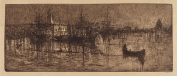 Egy nedves este Velencében, c. 1880.