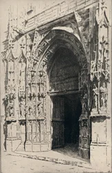 "A Szent Merri templom bejárata", 1915