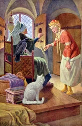 Csipkerózsika, 1900 körül (képeslap)