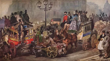 Jelenet a Ludgate Circusban, 1850