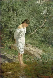 Anna a víz mellett