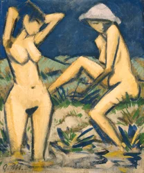 Fürdőzők, 1920 körül (olaj, vászon)