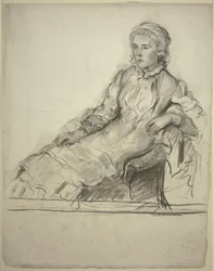 Miss Cobden a karosszékben
