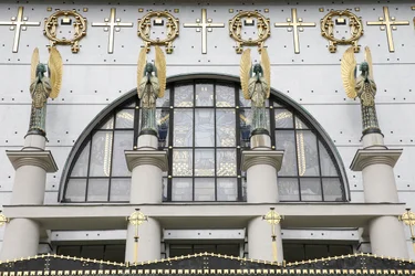 Az Am Steinhof-templom (Leopold-templom), Otto Wagner tervei szerint, Bécs, Ausztria