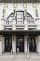 Am Steinhof templom (templom Leopld) tervezett Otto Wagner, Bécs, Ausztria (fotó)