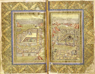 Mekka és Medina látképe, 1794-1795 körül
