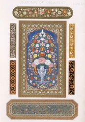 Indiai, LIV lemez, Owen Jones (1809-1868) „The Grammar of Ornament” című művéből