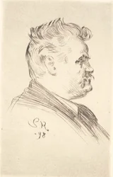 Carl Locher portréja, profil