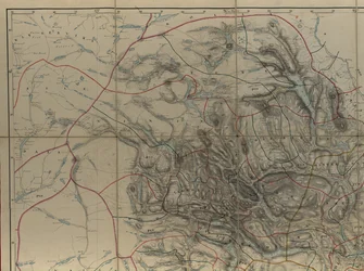 Térkép a Nemzeti Könyvtár térképgyűjteményéből. A térképet kézzel rajzolt térképként adták ki (1846 után), és Telemarkot ábrázolja