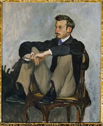 Pierre-Auguste Renoir, festő (olaj, vászon)