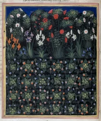Kert (a Convenevole da Prato Regia Carmina-ból). 1335 körül