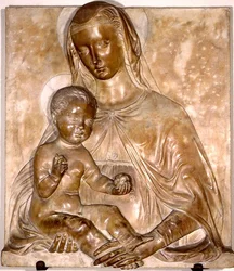 Madonna és gyermeke (márvány)
