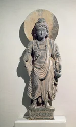 Álló Maitréja bódhiszattva, 3. század
