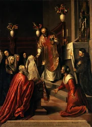 Pasquale Cicogna hallómise (olaj, vászon)