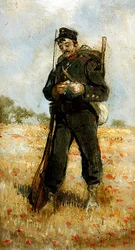 Katonai egyenruha, 5 darab gyűjtemény (olaj a fedélzeten) (lásd még: 349159-62)