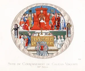 Jean Galéas Visconti (Gian Galeazzo Visconti) megkoronázása