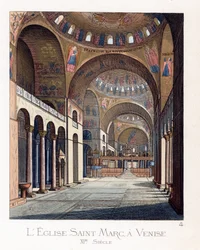 A velencei Szent Márk-bazilika belseje (Olaszország)