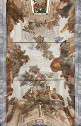 Boltozat freskókkal, 1696-97 körül