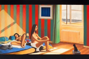 Szerelem délután, 2016 (olaj, fapanel)